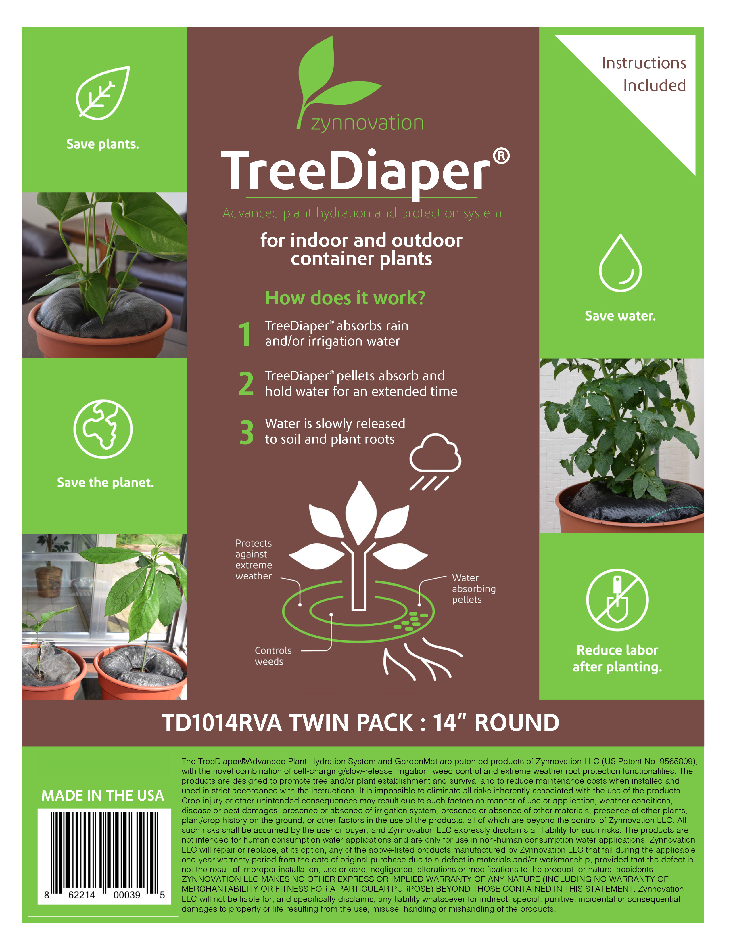 1014vAT - Model#TreeDiaper TD14 Twin Pack ( for containers ~14